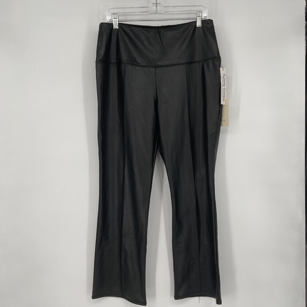 Joie Tummy Control Faux Leather‎ Pants Black XL